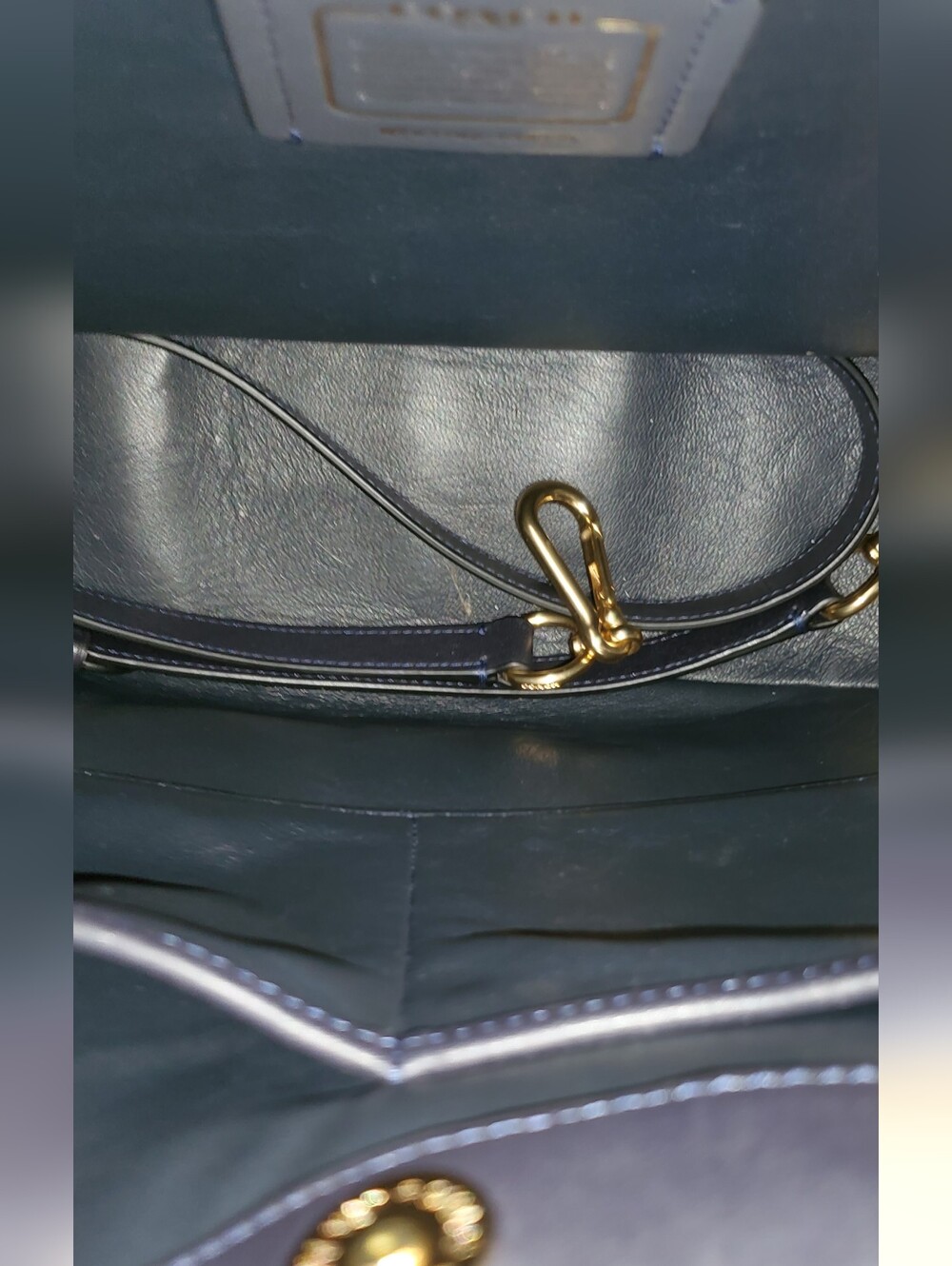 Coach Large Navy Nomad Hobo - Picture 12 of 13